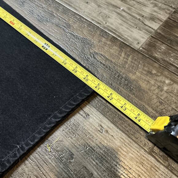 LEVI'S STRAUSS 501 Y2K VTG BLACK DENIM JEANS BUTTON FLY MENs SZ 33x32 - Picture 7 of 9